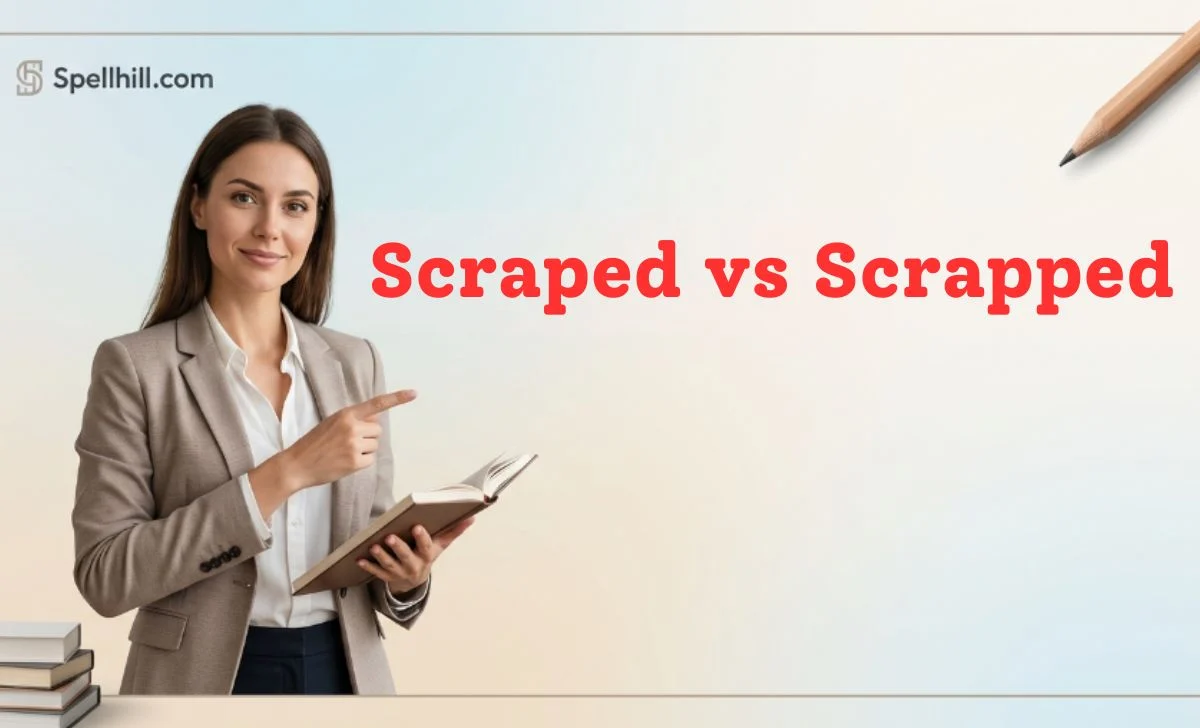 Scraped vs Scrapped