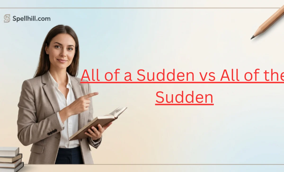 All of a Sudden vs All of the Sudden