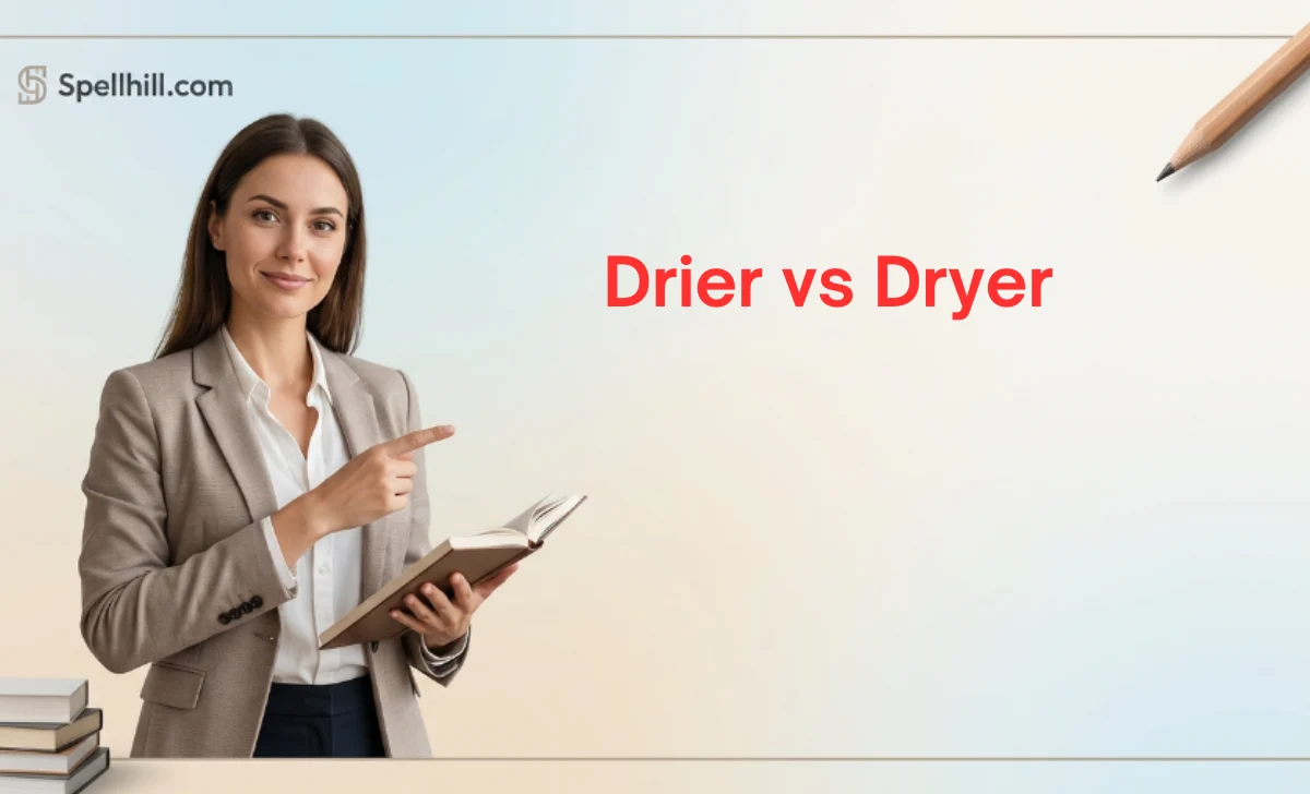 Drier vs Dryer
