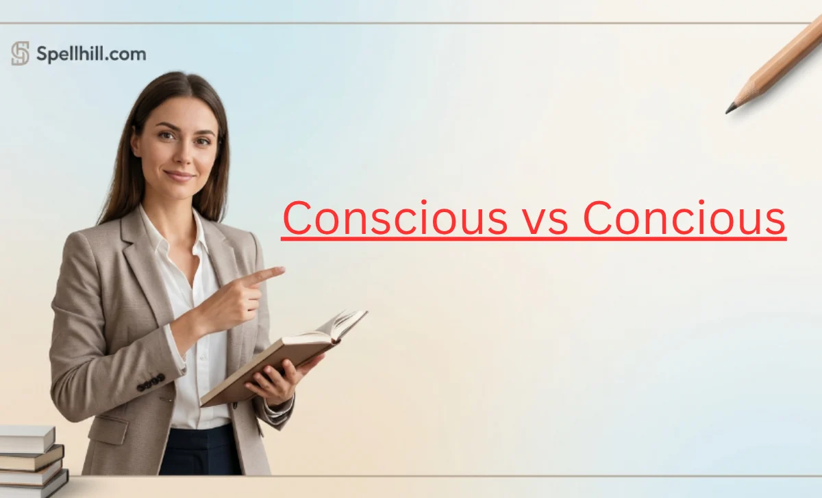 Conscious vs Concious
