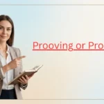Prooving or Proving